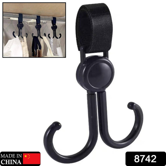 Multi - Purpose Strong Pushchair Hook Baby Carriage Hook 360Degree Rotating Black Stroller for Hanging Bag, Baby Carriage Hook for Cars, Wheelchairs, Walking Aids, Bicycles, Shopping Trolley, Bicycles (1 Pc) - infinityexculsivestore.com