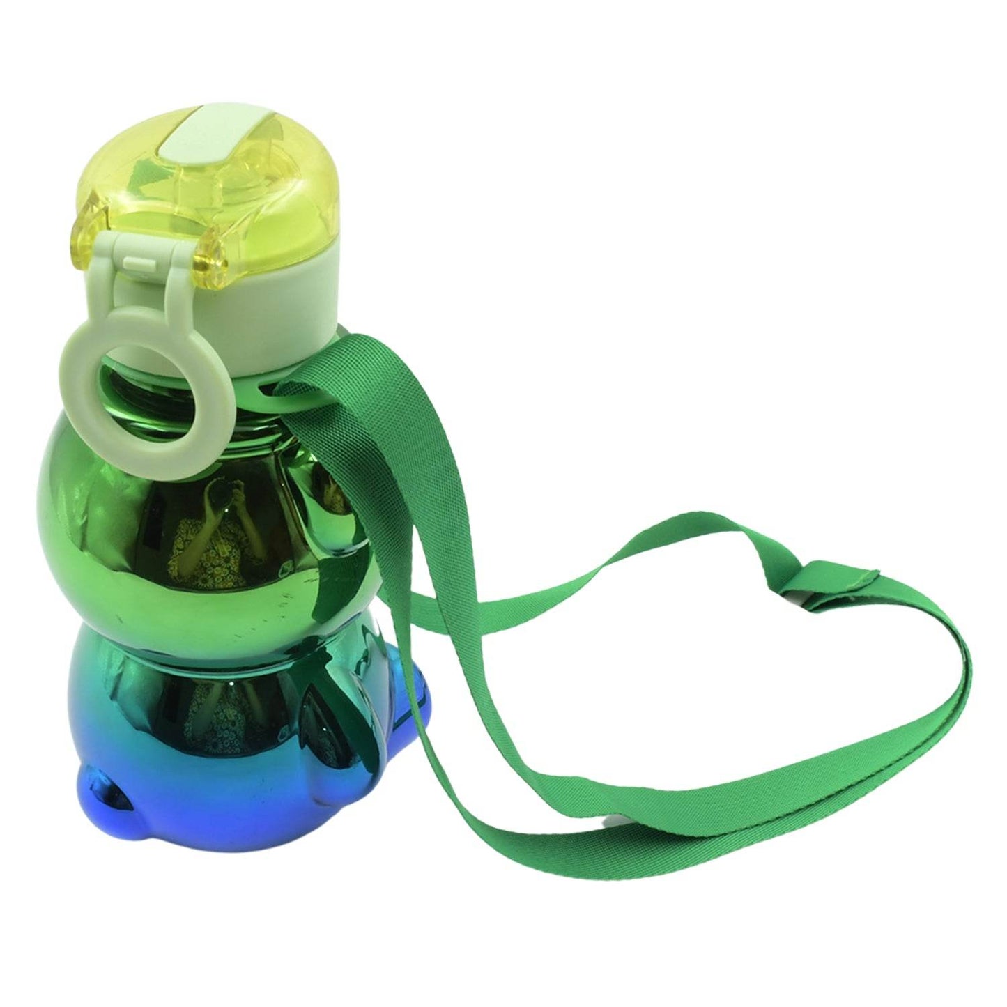 Cute Plastic Water Bottle, with adjustable shoulder strap and stickers, portable drinking cup Water Bottle For Kids | Water Bottle | Return Gift For Kids | Water Bottle With Straw | School Water Bottle (1 Pc) - infinityexculsivestore.com
