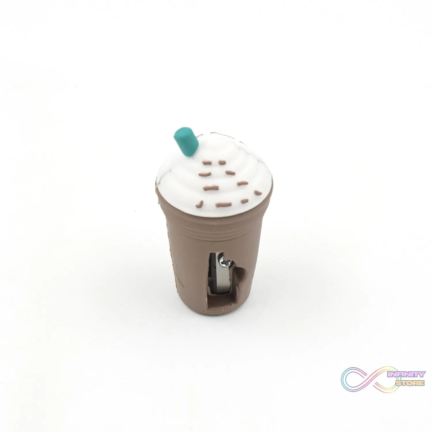 2In1 3D Cute Coffee Or Ice cream Shape sharpner Like Rotary Manual Pencil Sharpener for Kids Ice Cream Style Office School Supplies, Back to School Gift for Students,Kids Educational Stationary kit, B'Day Return Gift (1 Pc) - infinityexculsivestore.com