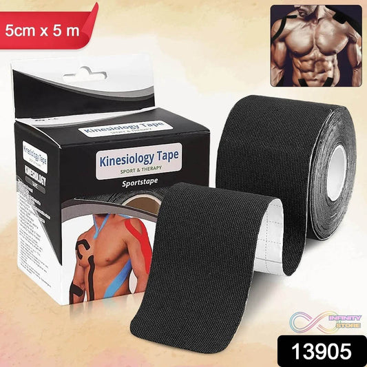 Kinesiology Tape For Physiotherapy Tape For Sports Injury Pain Relief (5 cm X 5m / 1 Pc) - infinityexculsivestore.com