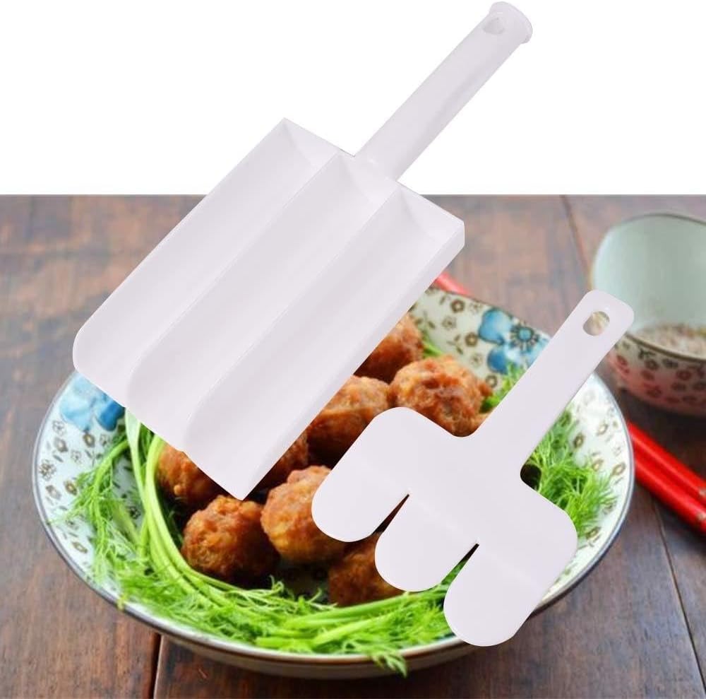 Small Multifunction Fritters Maker - Creative Fritters Scoop Multi - Function Ball Maker | Portable Maker for Making Cake Balls, Ice Cream Spoon, Doughnut, Hand Cutting Scoop(2pc Set) - infinityexculsivestore.com