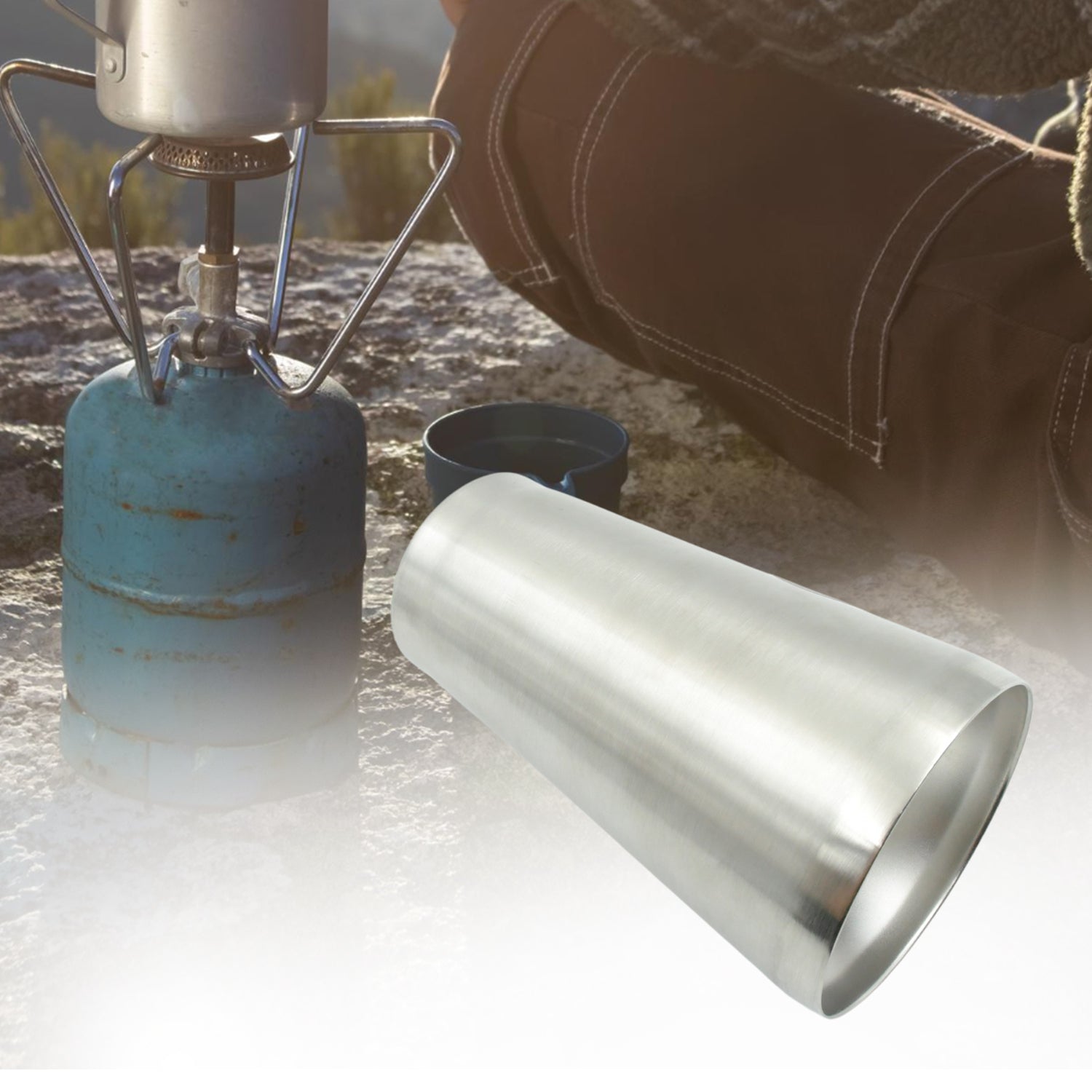 Stainless Steel Vacuum Insulated Travel Mug/ Glass Reusable Water Glass/Serving Unbreakable Drinking Glasses Plain Design for Everyday Use Drinks Water, Tea Mug, Outdoor, Home, Office (1 Pc) - infinityexculsivestore.com