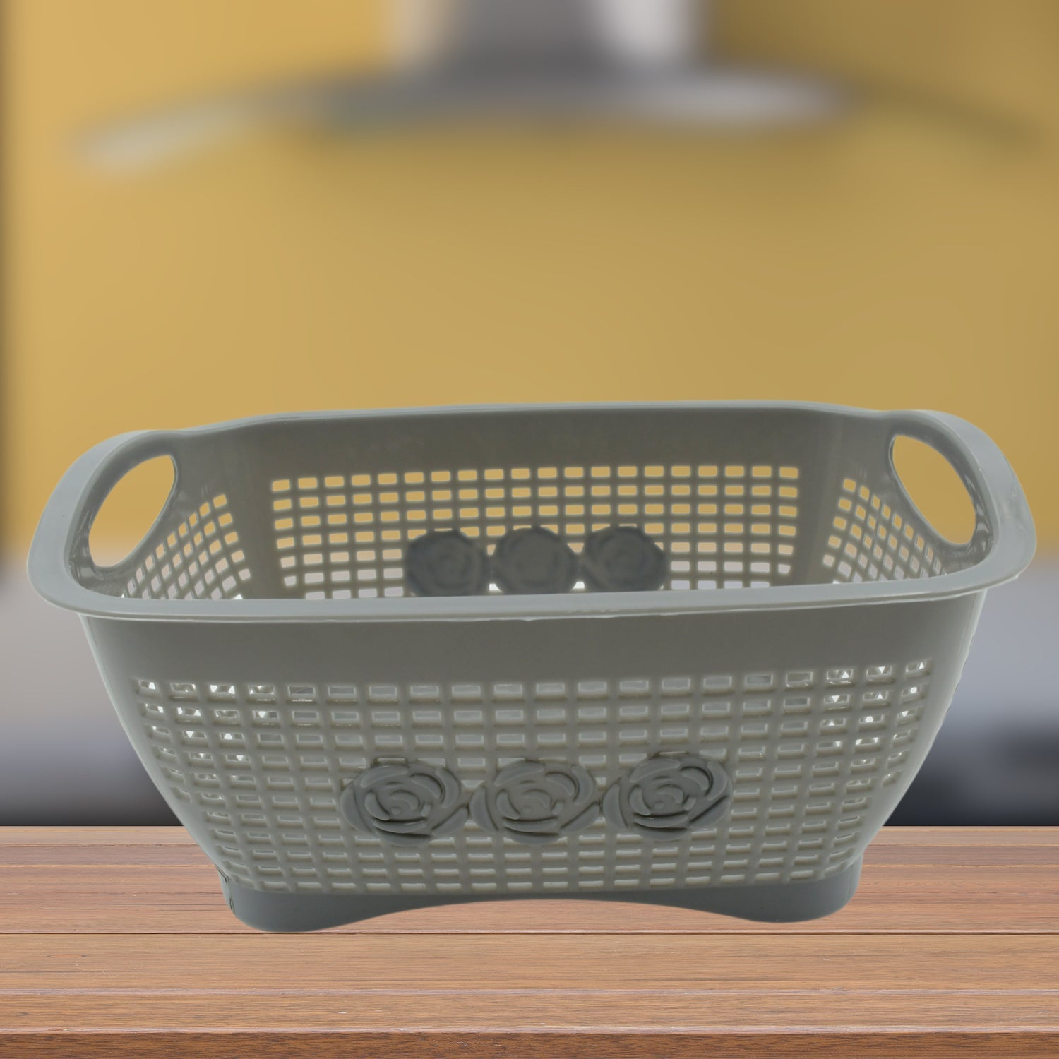 Multipurposes Plastic Basket, Organizer for Kitchen, Countertop, Cabinet, Bathroom with Lid, Plastic Storage Basket For Store Fruits, Vegetables, Magazines, Cosmetics, Stationary (1 Pc / Mix Color ) - infinityexculsivestore.com