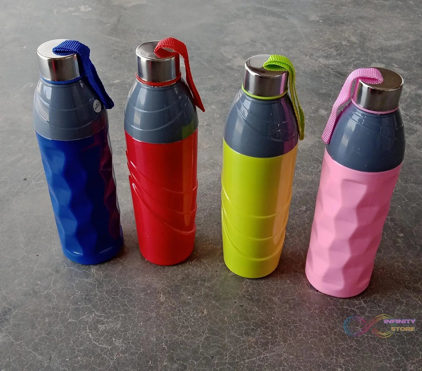 Plastic Sports Insulated Water Bottle with Dori Easy to Carry High Quality Water Bottle, BPA - Free & Leak - Proof! For Kids' School, For Fridge, Office, Sports, School, Gym, Yoga (750 ML / 1 Pc / Multi Color) - infinityexculsivestore.com