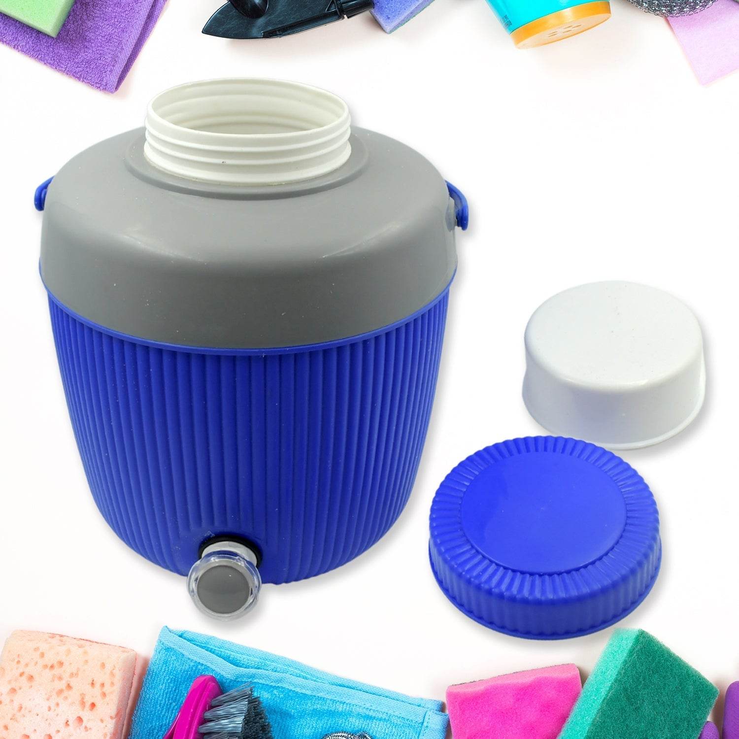 Insulated Water Jug, Insulated Plastic Water Jug with a Sturdy Handle, Water Jug Camper with Tap Plastic Insulated Water Storage Cool Water Storage for Home & Travelling (6000 ML) - infinityexculsivestore.com