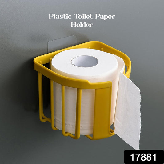 Toilet Paper Holder Bathroom, Tissue Roll Wall Mounted Plastic Bathroom Toilet Paper Roll Holder, Tissue Holder with Storage and Dispenser for Bathroom, Kitchen, Washroom | 14 x 13.5 x 11 Cm - infinityexculsivestore.com