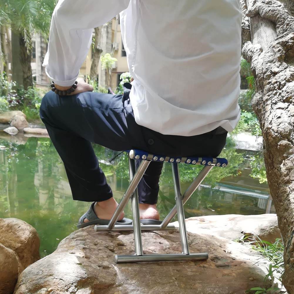 Folding Beach Tool Best Folding Stool Portable Travel Train Chair Outdoor Rest Seat Fishing Beach Picnic Hiking Backpacking Stool, Camping Fishing Hiking Picnic Garden (1 Pc ) - infinityexculsivestore.com
