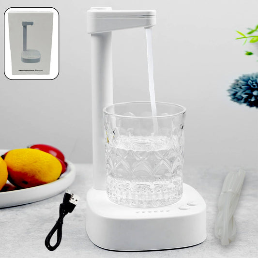 USB Charging, Desktop Water Bottle Dispenser, Intelligent Desktop Water Pump With Small Pipe, One Button Operation, Smart Table Bedside Water Dispenser, Desk Water Dispenser for Home, Office, Outdoor, Camping - infinityexculsivestore.com