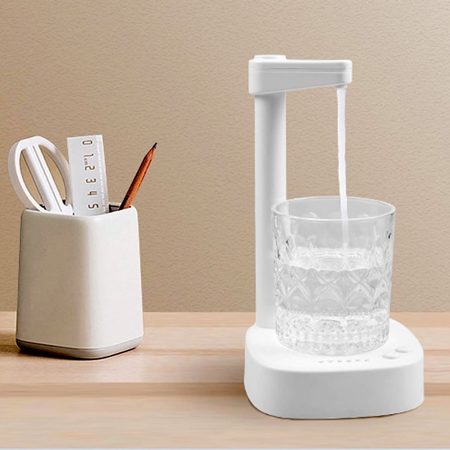 USB Charging, Desktop Water Bottle Dispenser, Intelligent Desktop Water Pump With Small Pipe, One Button Operation, Smart Table Bedside Water Dispenser, Desk Water Dispenser for Home, Office, Outdoor, Camping - infinityexculsivestore.com