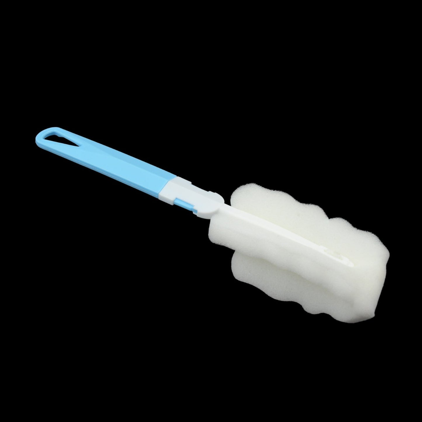 Sponge Cleaning Brush Kitchen Tool Bottle Soft Brush for Dishes| Cleaning Brush Cleaner with Plastic Long Handle, Soft Dish Washing Foam Cleaning Brushes For Cups Mugs Kettles Wine Glasses and Baby Bottles (1 Pc) - infinityexculsivestore.com