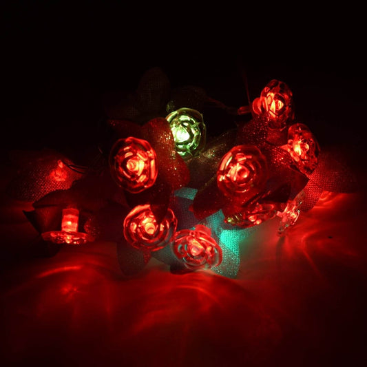 4Mtr Flower Design Home Decoration Electrical Series Light Home Decoration Diwali & Wedding LED Christmas String Light Indoor and Outdoor Light ,Festival Decoration Led String Light, Multi-Color Light (16L 4Mtr) - infinityexculsivestore.com
