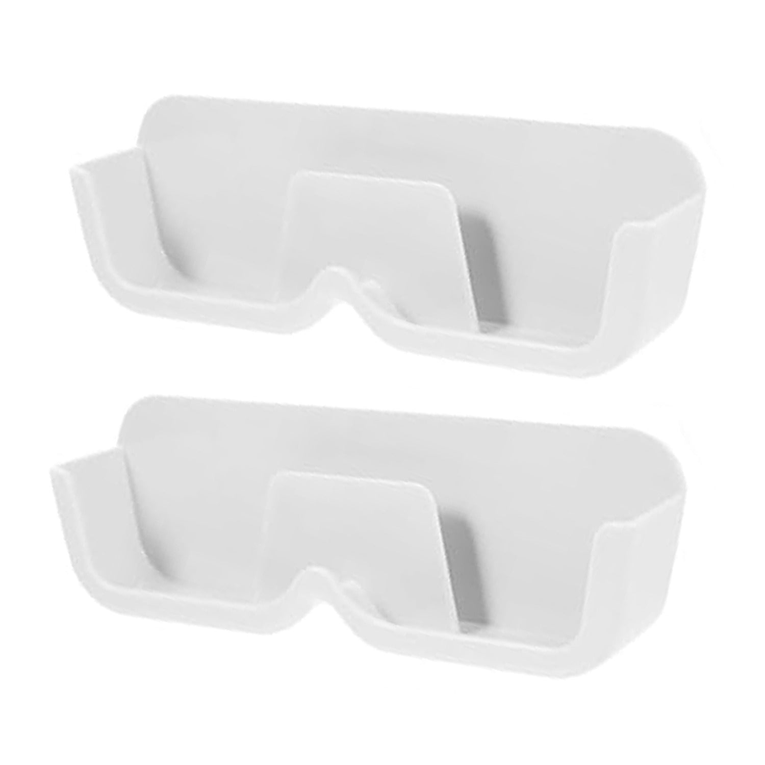 Wall Mount Sunglass Organizer Simple Space Saving Glasses Storage Box Eyewear Stand Holder for Showcase Bedroom Apartment With 2 pc Double Sided Adhesive Sticker (2 Pcs Set) - infinityexculsivestore.com