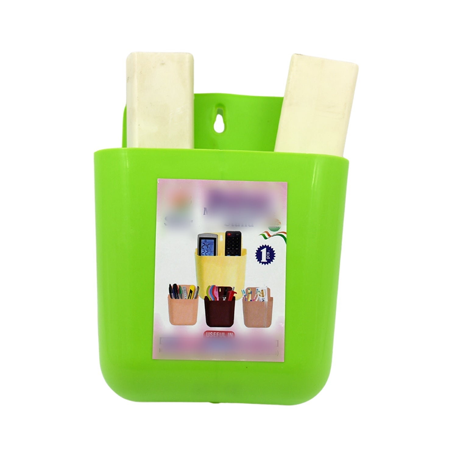 Multipurpose Wall Holder | Mobile Holder | Stationary Storage | Bathroom accessories | Remote Holder | Makeup Brush Holder | Useful In office, Kitchen, Drawing Room 2 Section Stand (1 Pc ) - infinityexculsivestore.com