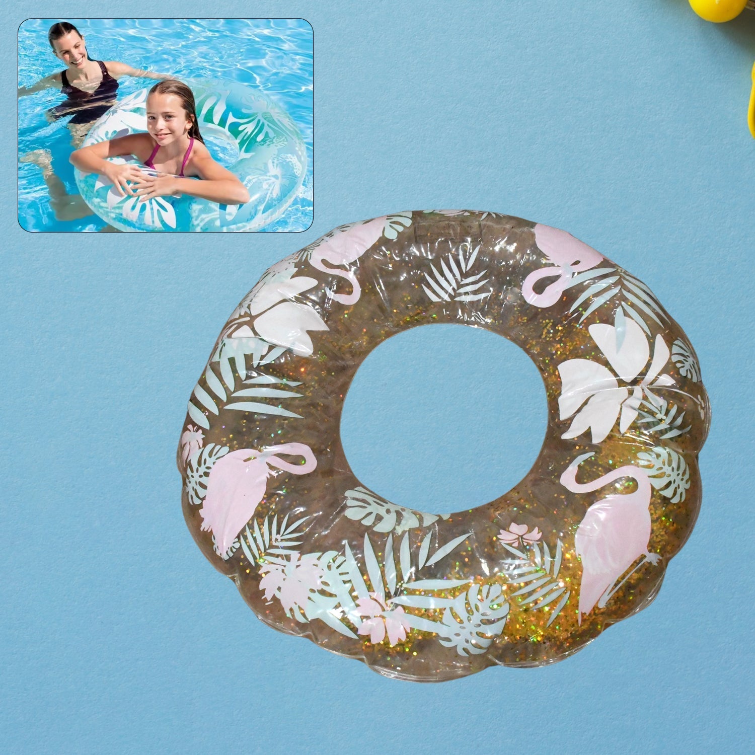 Swim Ring, For Adults, Conveniently Portable, Feathers, Swimming Ring, For Water Play, For Beaches, Swimming, Summer Vacation, Women's, Men's Outdoor Swimming Beach Adults Pool Water Fun Toys (1 Pc) - infinityexculsivestore.com