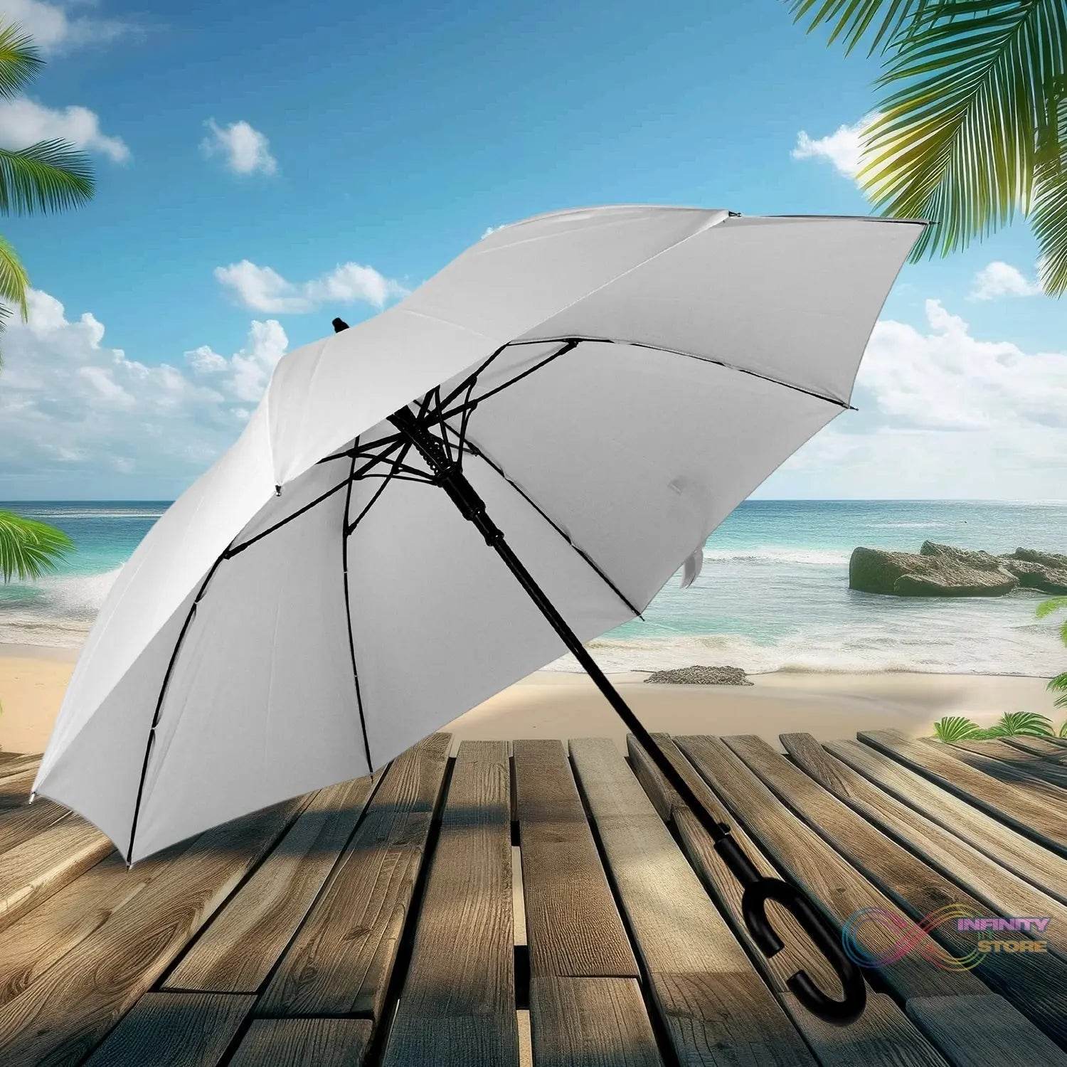 8551 Umbrella Summer Sun and Rain Protection Foldable Cute Umbrella & C-Shaped Handle || UV Protection Rain Sun Umbrella || Travel Accessories || Umbrella for Children, Girls, and Boys (1 Pc / Mix Color) - infinityexculsivestore.com