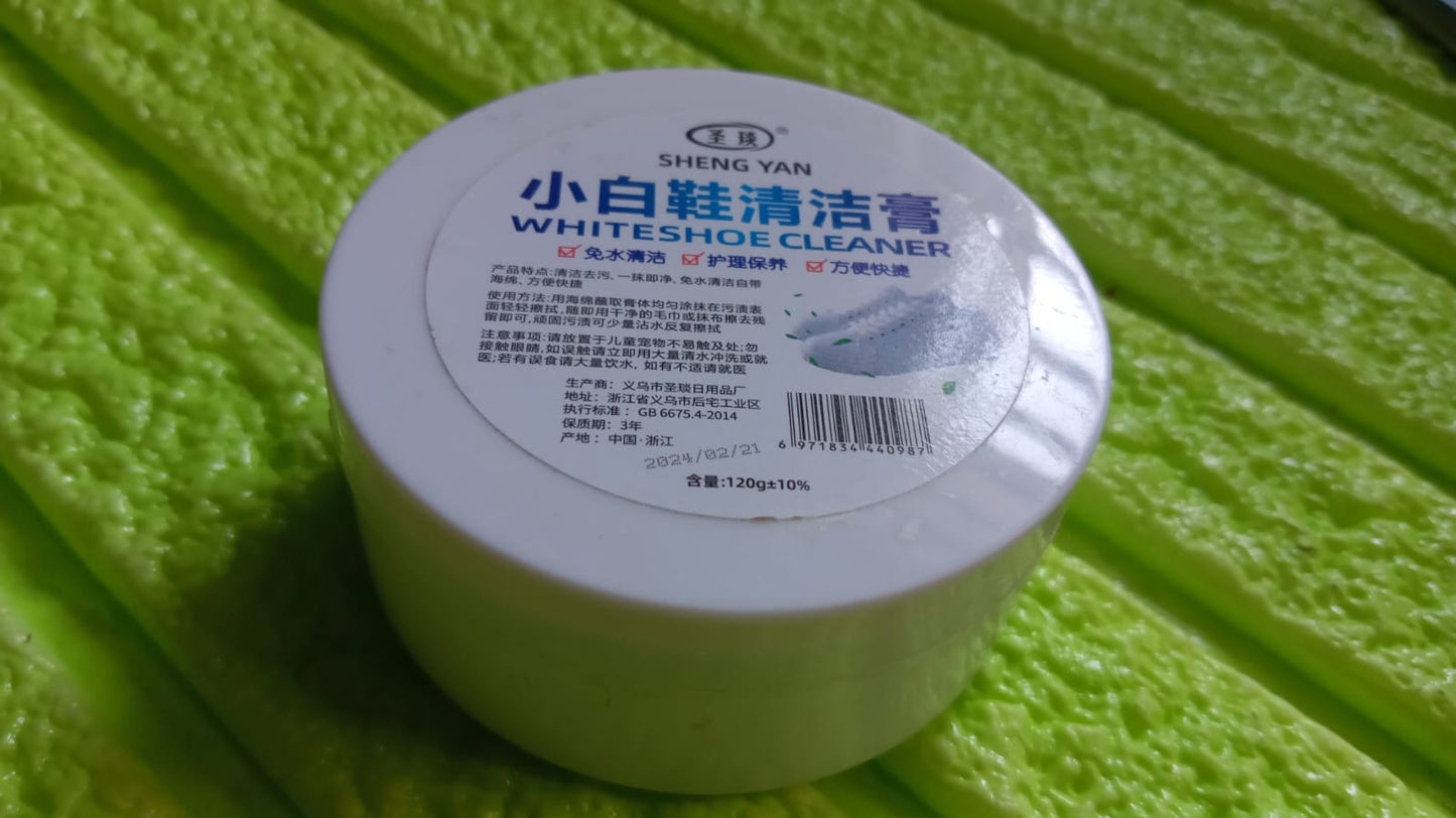 Stain Remover Cleansing Cream for Shoe Polish Sneaker Cleaning Kit Shoe Eraser Stain Remover White Rubber Sole Shoe Cleaner White Shoe Cleaning Cream Stain Remover (120 Gm Approx) - infinityexculsivestore.com