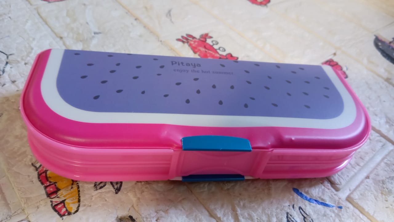 Multipurpose Compass Box, Pencil Box with 2 Compartments for School, Cartoon Printed Pencil Case for Kids, Birthday Gift for Girls & Boys, Cartoon Printed Pencil Case for Kids (Mix Color 1 Pc) - infinityexculsivestore.com