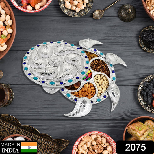 Multipurpose 7 Compartment Dry Fruit Serving Rotating Tray ,Chocolate, Snacks Storage Box, Masala Box - infinityexculsivestore.com