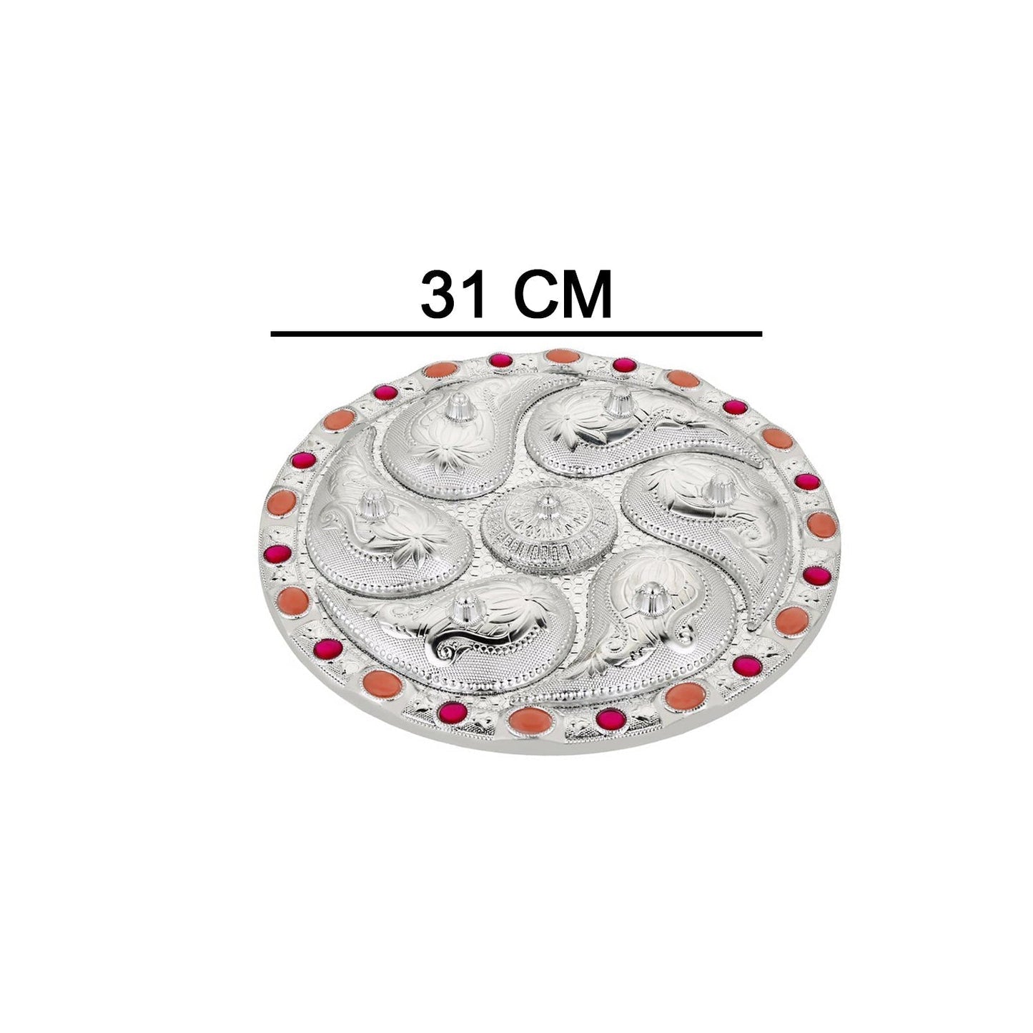 Multipurpose 7 Compartment Dry Fruit Serving Rotating Tray ,Chocolate, Snacks Storage Box, Masala Box - infinityexculsivestore.com
