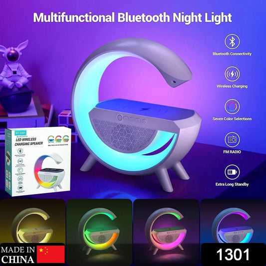 3-in-1 Multi-Function LED Night Lamp with Bluetooth Speaker, Wireless Charging, for Bedroom for Music, Party and Mood Lighting - Perfect Gift for All Occasions blootuth speaker (Media Player) - infinityexculsivestore.com