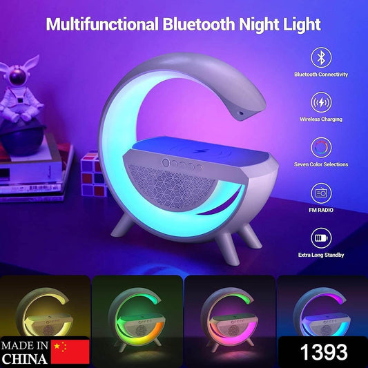 3-in-1 Multi-Function LED Night Lamp with Bluetooth Speaker, Wireless Charging, for Bedroom for Music, Party and Mood Lighting - Perfect Gift for All Occasions blootuth speaker (Media Player) - infinityexculsivestore.com