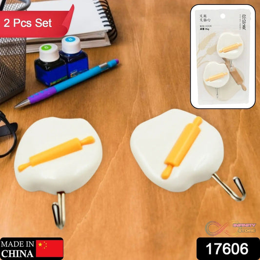 Multipurpose Strong Hook Self - Adhesive hooks for wall Heavy Duty Hook, Sticky Hook Household For Home, Decorative Hooks, Bathroom & All Type Wall Use Hook, Suitable for Bathroom, Kitchen, Office - infinityexculsivestore.com