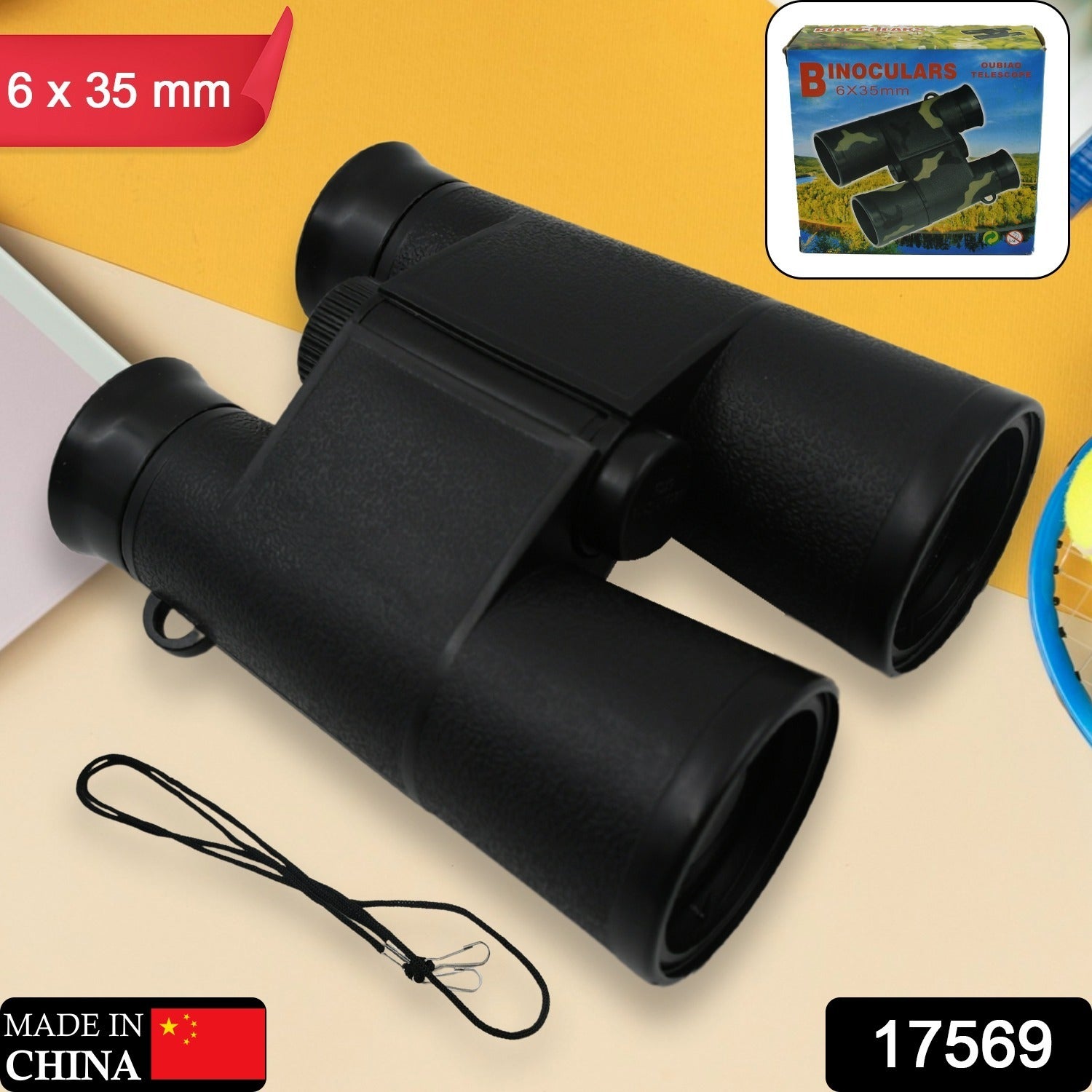 Learning Toy Binoculars / Telescopic for Kids Educational Birthday Return Gifts for Boys and Girls in Bulk Hunting Bird Watching Camping Outdoor, Binoculars for Hunting Trips (6x35 MM / 1 Pc) - infinityexculsivestore.com