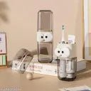 VETTAIYAN Transparent & Stylish Portable Tooth Brush Cover Travel Wash Cup, Tooth Brush Holder and Storage Box High Beauty Three - in - One Travel Gargle Cup (Pack of 1) (Brown) Brand: VETTAIYAN - infinityexculsivestore.com