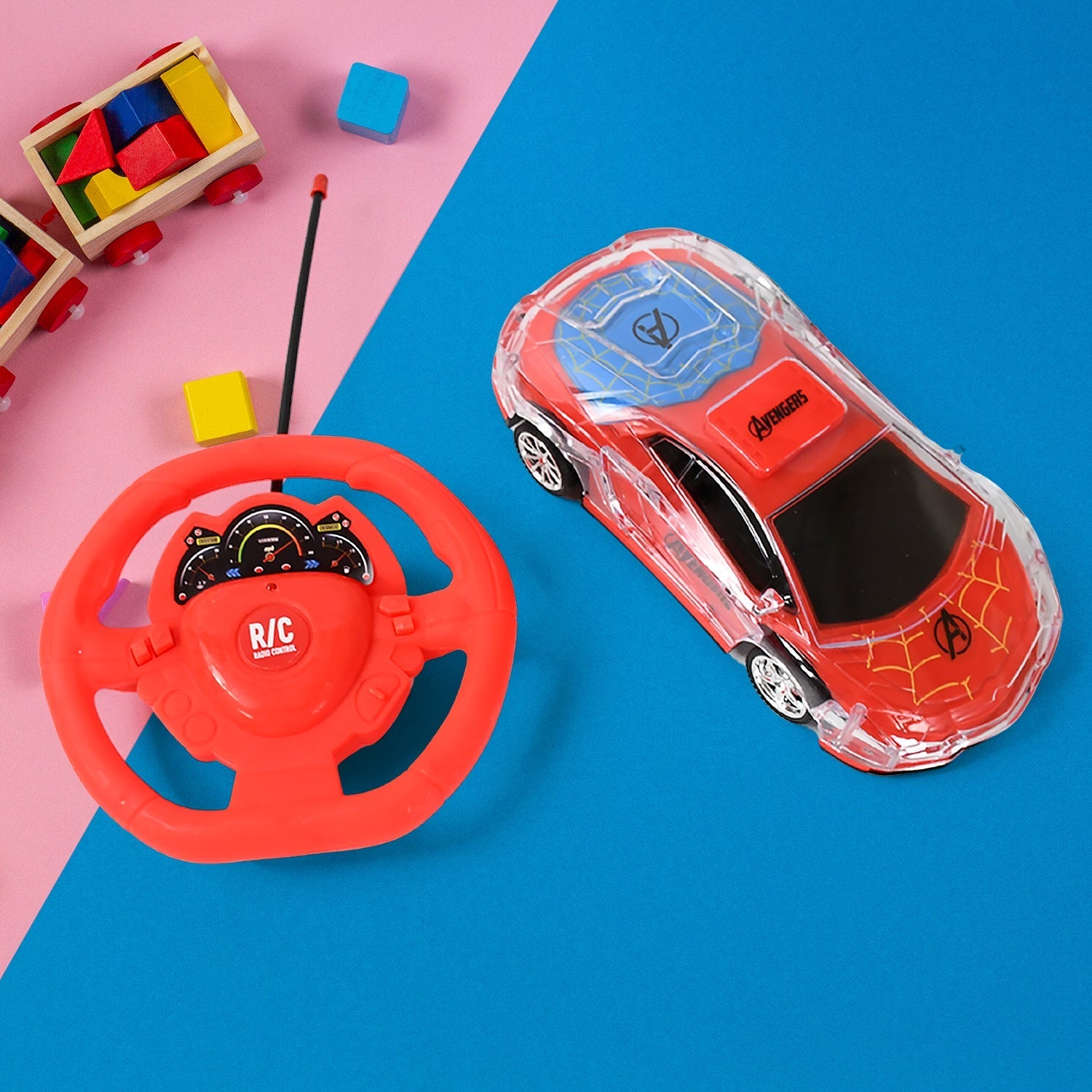 Plastic Remote Control Car, Remote Control Racing car with Two Function Backward and Forward. Handle Design Remote. Best Birthday Gift, Birthday Return Gift with Rechargeable Battery For Car - infinityexculsivestore.com