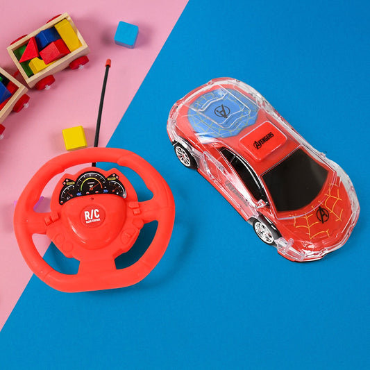 Plastic Remote Control Car, Remote Control Racing car with Two Function Backward and Forward. Handle Design Remote. Best Birthday Gift, Birthday Return Gift with Rechargeable Battery For Car - infinityexculsivestore.com