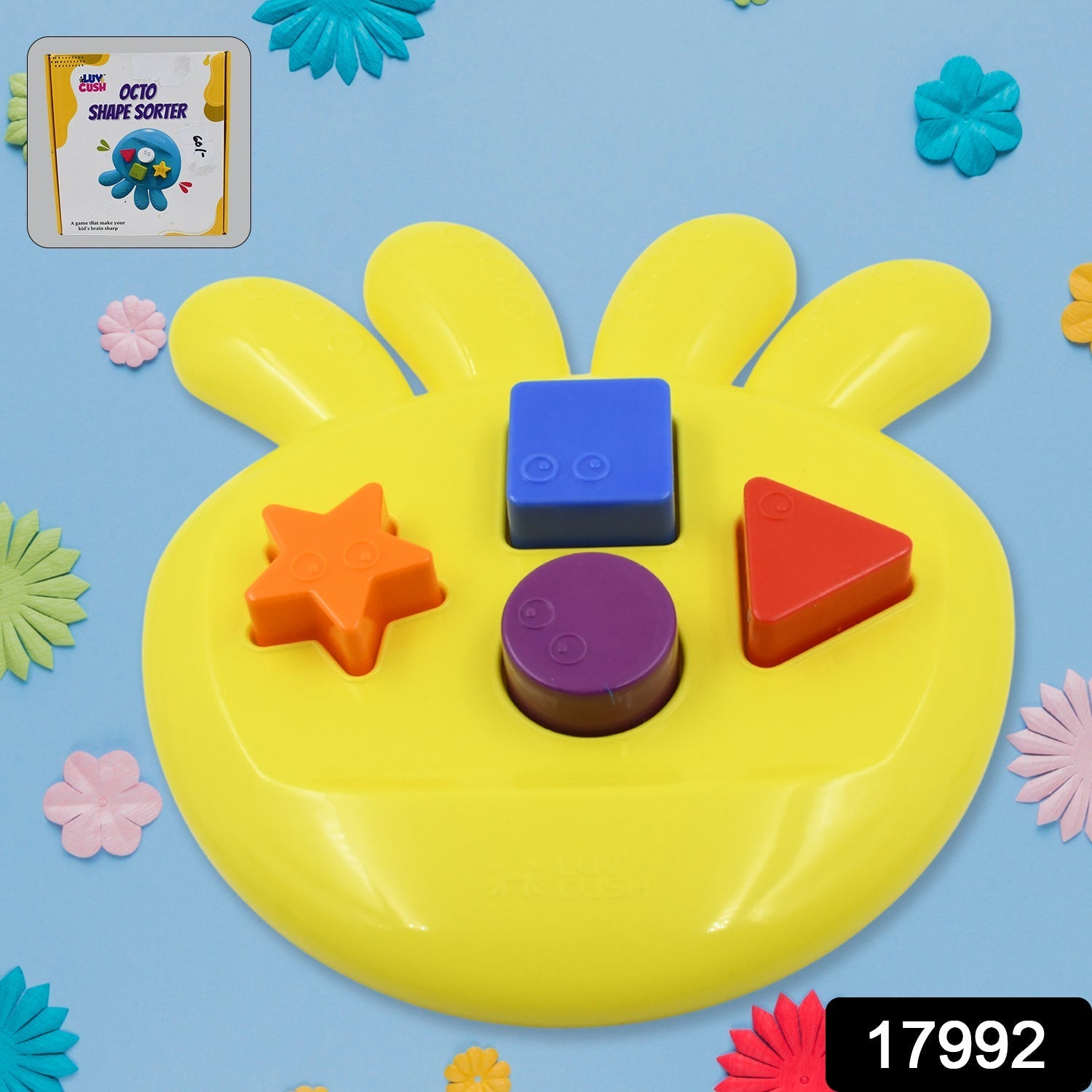 octo Shape sorter Toy Game That Make Your Kid's brain Sharp, Increase Grasping And Sorting Power Education Learning For Girls & boy, Gift Product (1 Pc)  - infinityexculsivestore.com