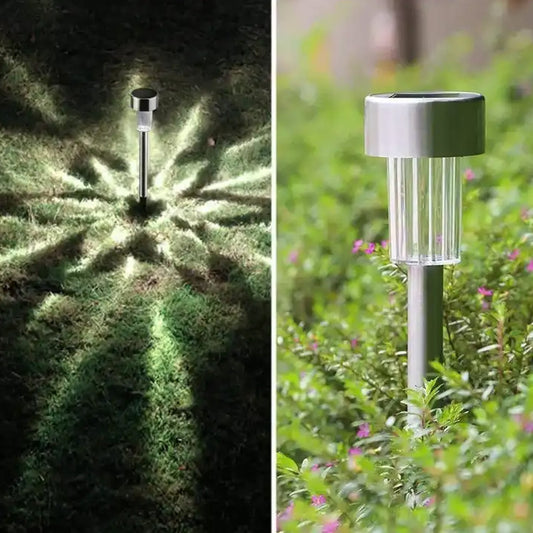 Solar Panel Led Spike Spot Light Landscape Garden Yard Path Lawn Outdors Solar Lamps, Waterproof Outdoor Decorative Landscape Lights for Garden, Patio, Yard, Walkway (2 Pc Set) - infinityexculsivestore.com