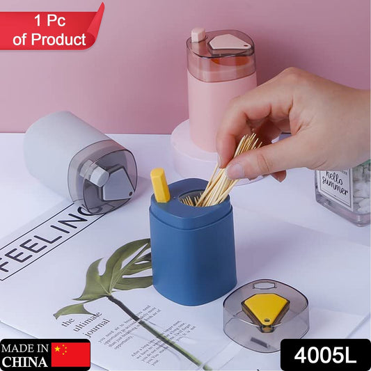 Toothpick Holder Dispenser, Pop - Up Automatic Toothpick Dispenser for Kitchen Restaurant Thickening Toothpicks Container Pocket Novelty, Safe Container Toothpick Storage Box. - infinityexculsivestore.com