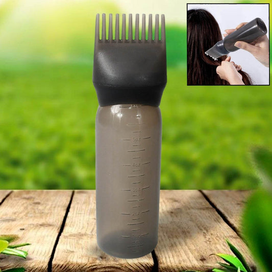 Comb Applicator Bottle, Hair Oil Applicator Bottle for Hair Dye Bottle Applicator Brush with Graduated Scale, Professional Brush Applicator Comb Hairdressing Coloring Styling Tool (1 Pc) - infinityexculsivestore.com