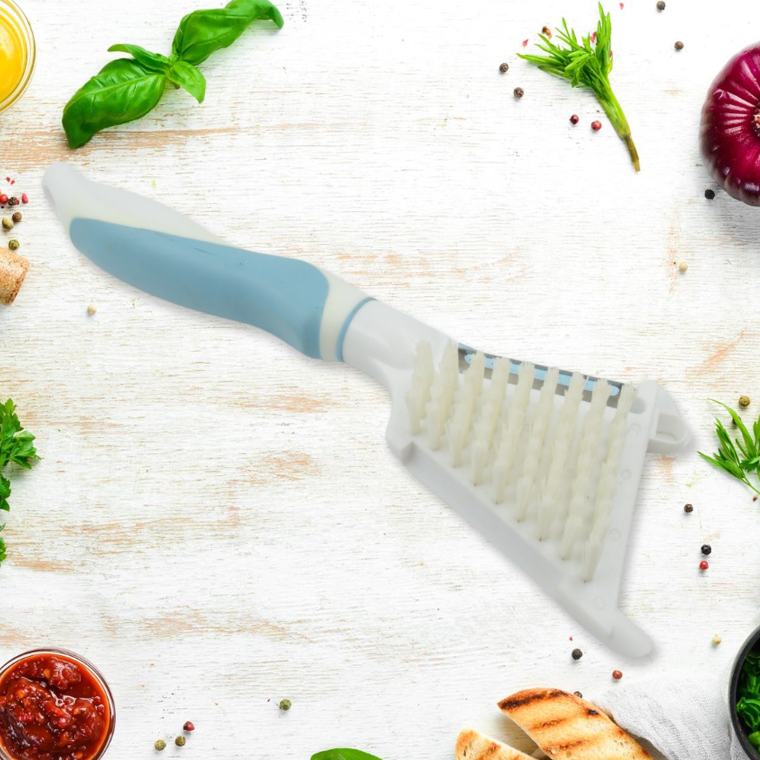 Multipurpose Peeler Brush, Vegetable Peeler with Brush, Multifunctional Fruits and Vegetable Cleaning Brush, Stainless Steel Potato Peelers, Home Kitchen Peeler with Long Handle (1 Pc ) - infinityexculsivestore.com
