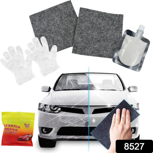 Nano Magic Car Scratch Remover Cloth, Multipurpose Scratch Repair Cloth, Cloth for Car Paint Scratch Repair, Easy to Repair Slight Scratches on the Surface Polishing Repeatable Use for All Kinds of Car (45 ML Repair Solution, 2 Gloves, 2 nano Cloth) - infinityexculsivestore.com