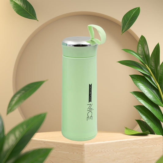 outdoor sport water bottle 400ml leak proof BPA - free for travel cold and hot water glass water bottle with daily water intake for gym and children - infinityexculsivestore.com