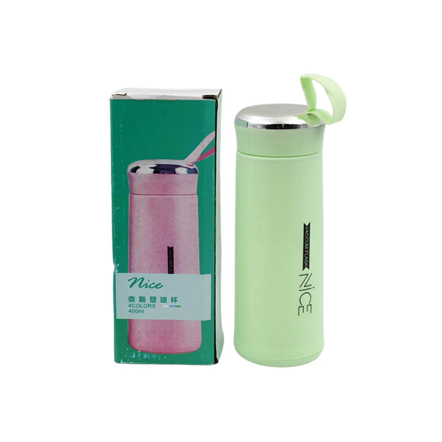 outdoor sport water bottle 400ml leak proof BPA - free for travel cold and hot water glass water bottle with daily water intake for gym and children - infinityexculsivestore.com