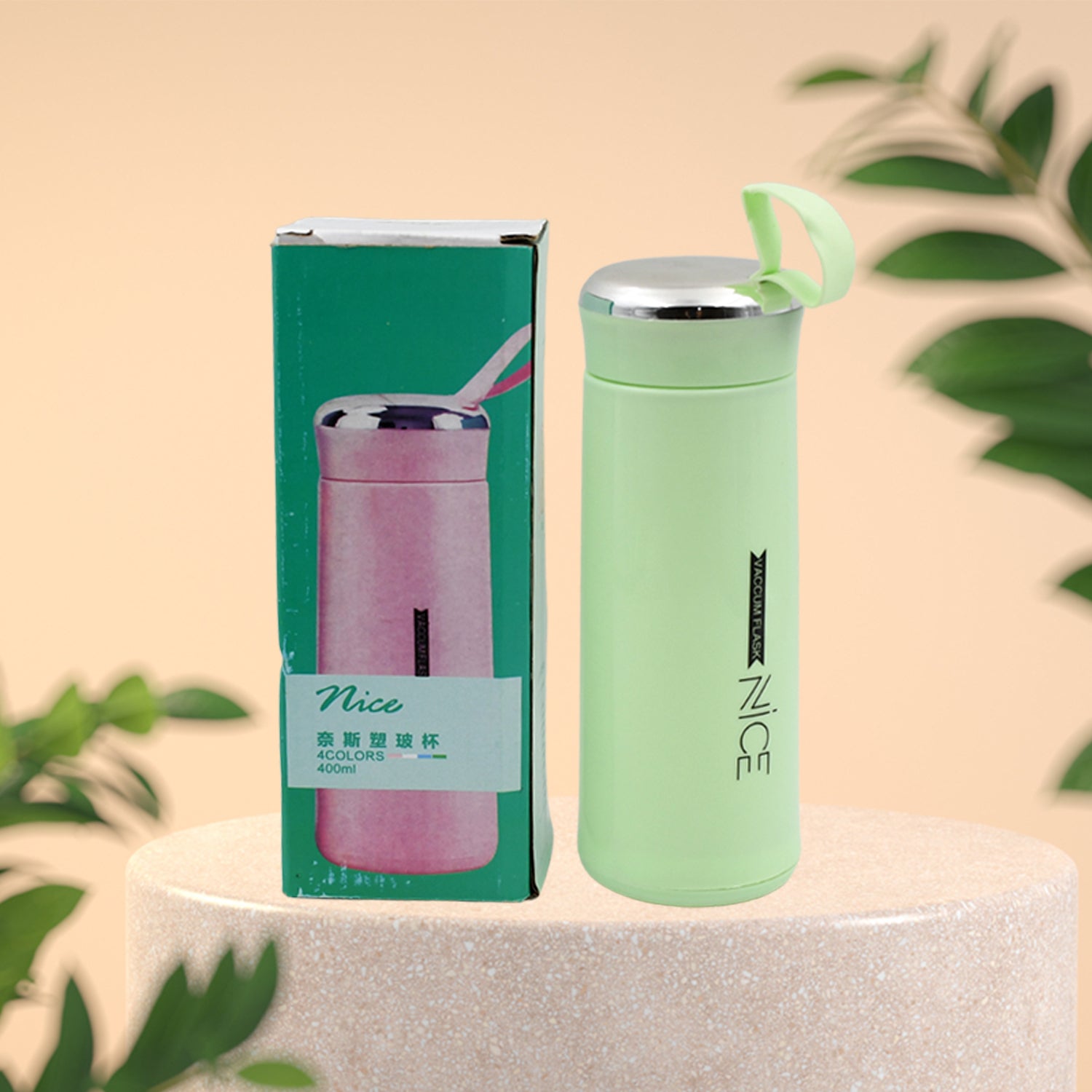 outdoor sport water bottle 400ml leak proof BPA - free for travel cold and hot water glass water bottle with daily water intake for gym and children - infinityexculsivestore.com