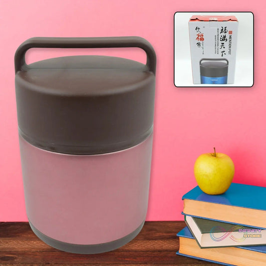 Vacuum insulated lunch box, 304 stainless steel, used for lunch storage, double - layer travel hiking picnic food jar, with folding spoon and handle BPA Free Thermos Lunch Box for Kids Adults (1600 ML) - infinityexculsivestore.com