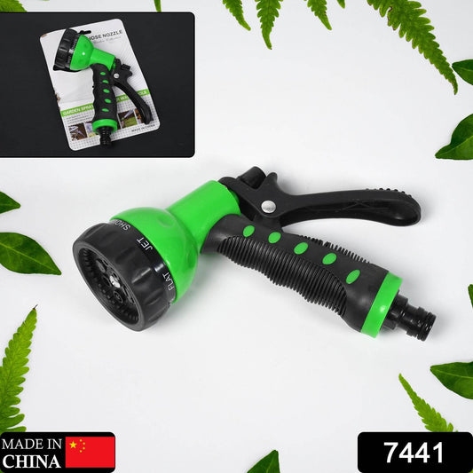 Hose Nozzle Garden Hose Nozzle Hose Spray Nozzle with 8 Adjustable Patterns Front Trigger Hose Sprayer Heavy Duty Metal Water Hose Nozzle for Cleaning, Watering, Washing, Bathing - infinityexculsivestore.com
