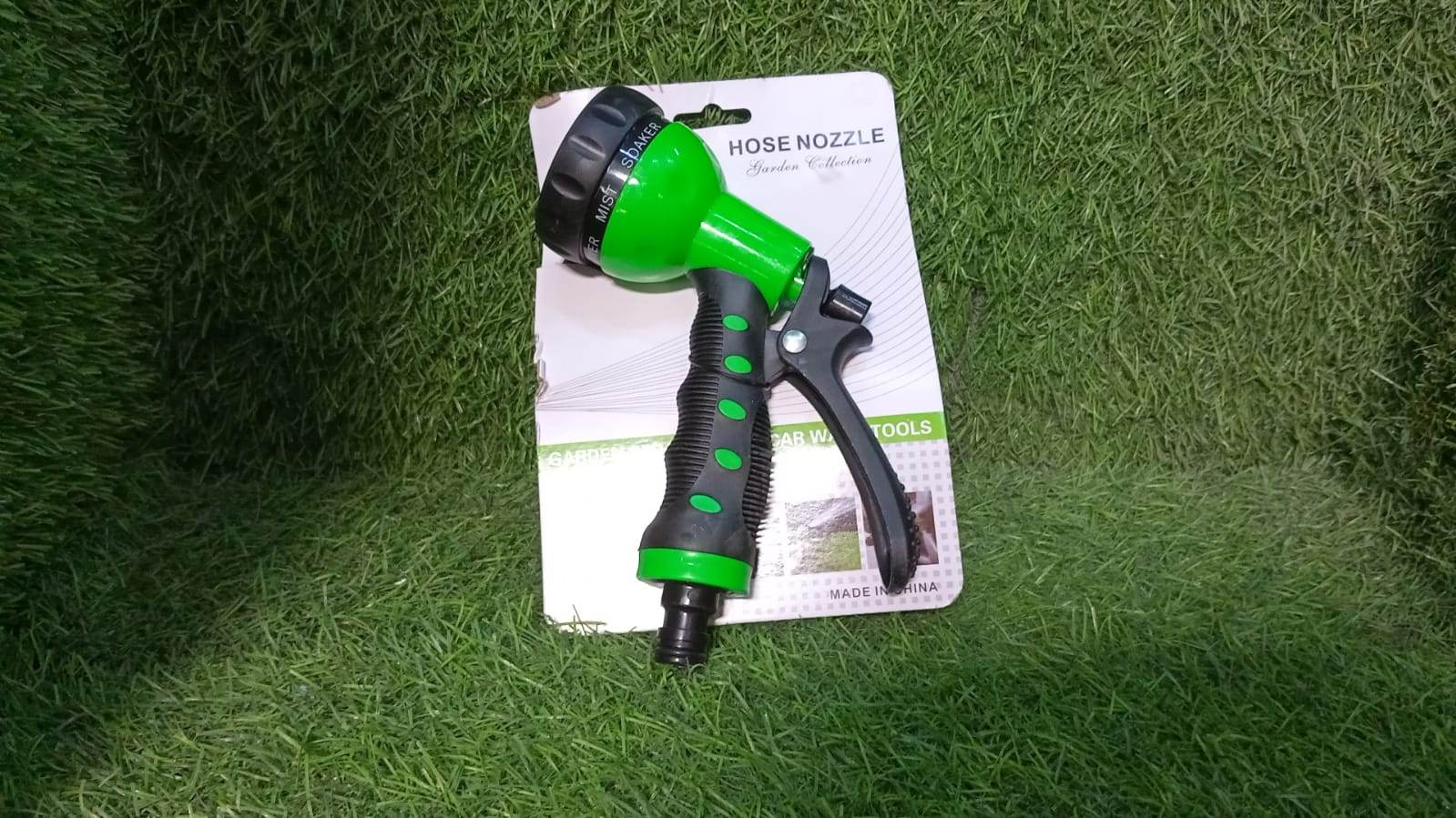 Hose Nozzle Garden Hose Nozzle Hose Spray Nozzle with 8 Adjustable Patterns Front Trigger Hose Sprayer Heavy Duty Metal Water Hose Nozzle for Cleaning, Watering, Washing, Bathing - infinityexculsivestore.com