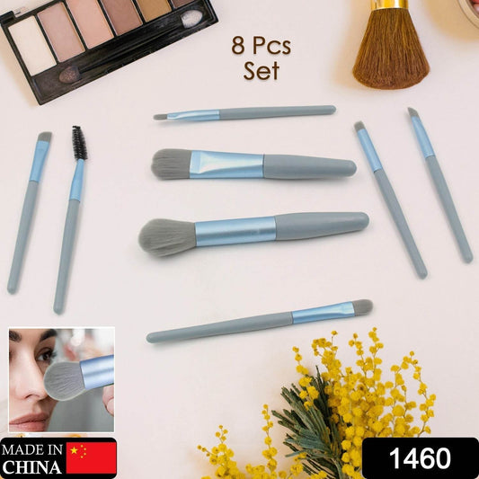 8 PCS Mini Makeup Brush Set with Case, Portable Foundation Brush Kit Travel, Premium Synthetic Bristles Cosmetic Brush Set for Powder Blending Blush Eyeshadow Lipstick (Mix Color 8 Pcs Set) - infinityexculsivestore.com