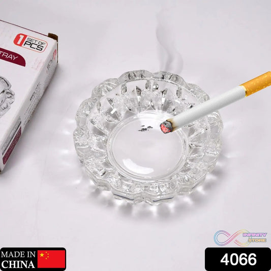 paricutin Glass Crystal Quality Cigar Cigarette Ashtray Round Tabletop for Home Office Indoor Outdoor Home Decor - infinityexculsivestore.com