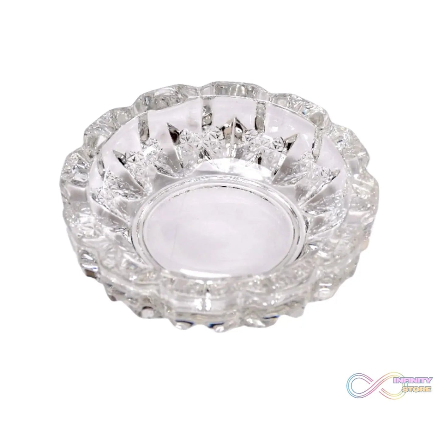 paricutin Glass Crystal Quality Cigar Cigarette Ashtray Round Tabletop for Home Office Indoor Outdoor Home Decor - infinityexculsivestore.com