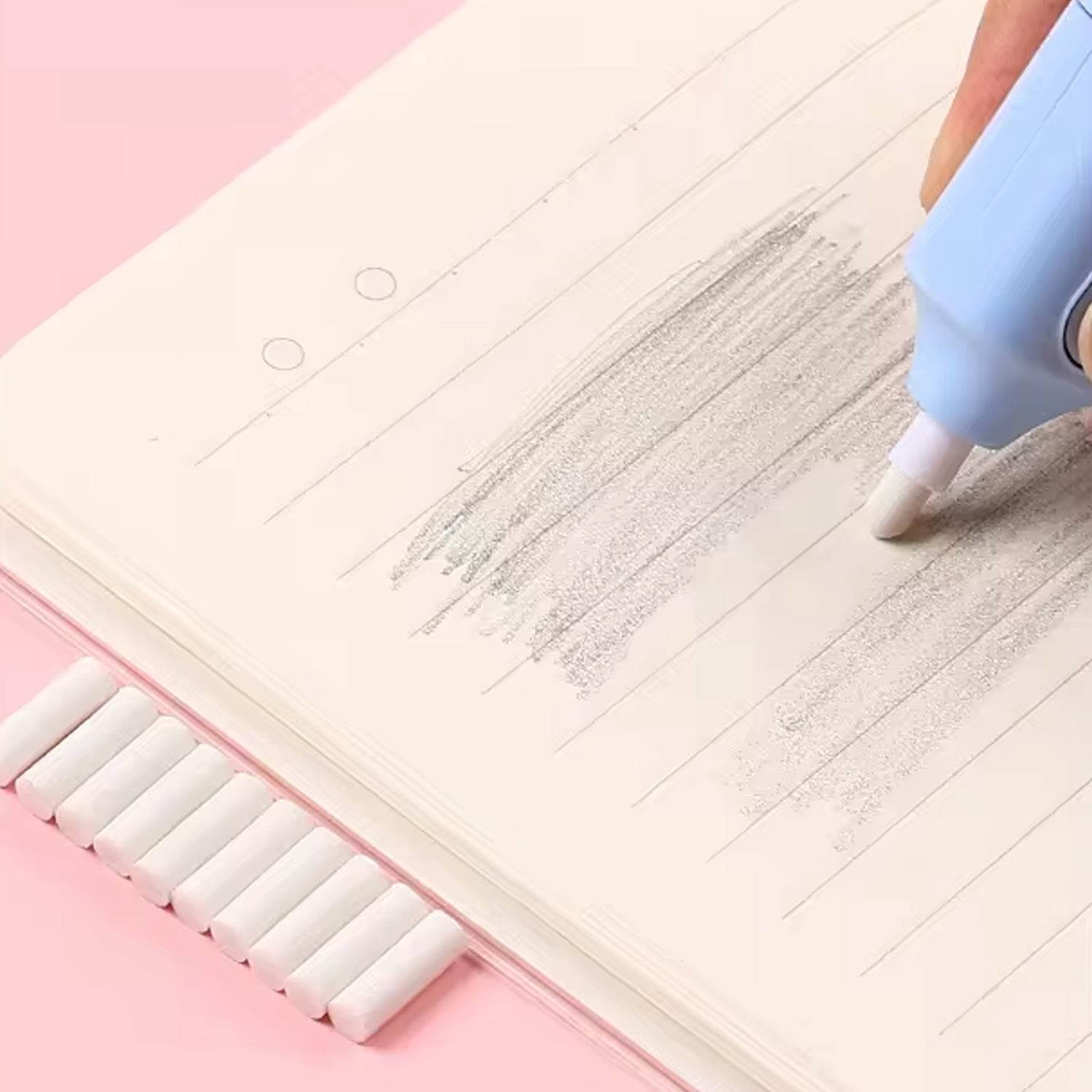 Electric Eraser Kit Automatic Pencil Eraser Battery Operated with 10 Eraser Refills Suitable for use with Graphite Pencils Drawing Painting Sketching Drafting Supplies Stationery Child Gifts (Battery Not Included / Mix Design) - infinityexculsivestore.com