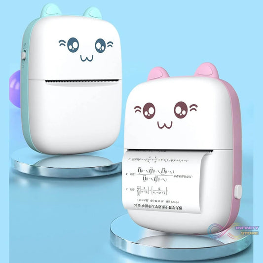 Pocket Mini Printer, Mobile Phone Bluetooth Connection Wireless Mini Thermal Printer with Android or iOS APP for Pictures, Portable Smart Printer,Contains 1 Rolls Thermal Paper, with Fast Paper Output for Photo Image - infinityexculsivestore.com