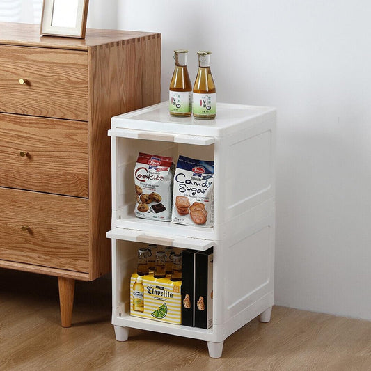 Multipurpose Storage Cabinet, Storage Solutions plastic drawers || Multi Layer Wardrobe Storage Drawers || Foldable Multipurpose Drawer Units For Kitchen, Bathroom, Bedroom, Cloth (2 Layer) - infinityexculsivestore.com