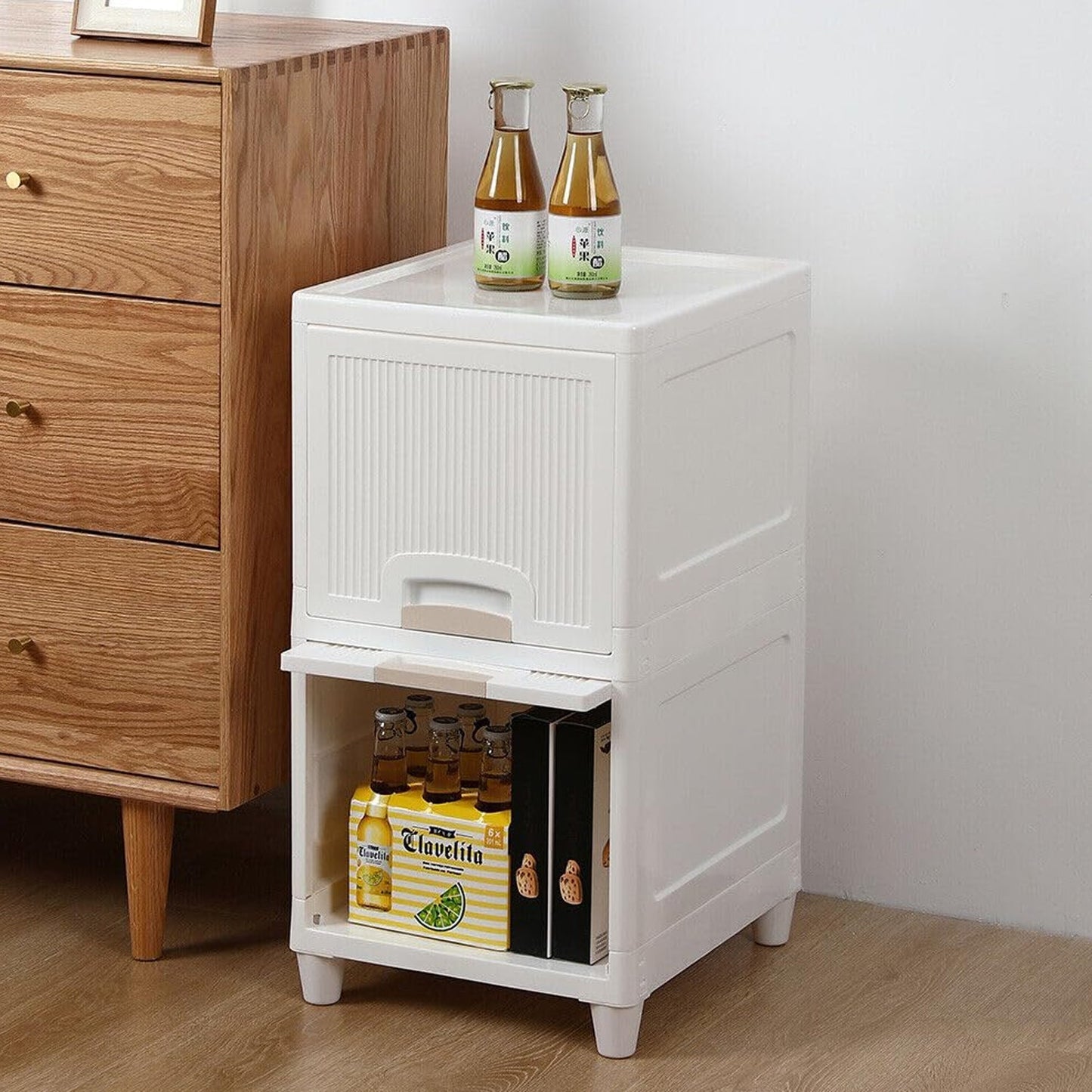 Multipurpose Storage Cabinet, Storage Solutions plastic drawers || Multi Layer Wardrobe Storage Drawers || Foldable Multipurpose Drawer Units For Kitchen, Bathroom, Bedroom, Cloth (2 Layer) - infinityexculsivestore.com