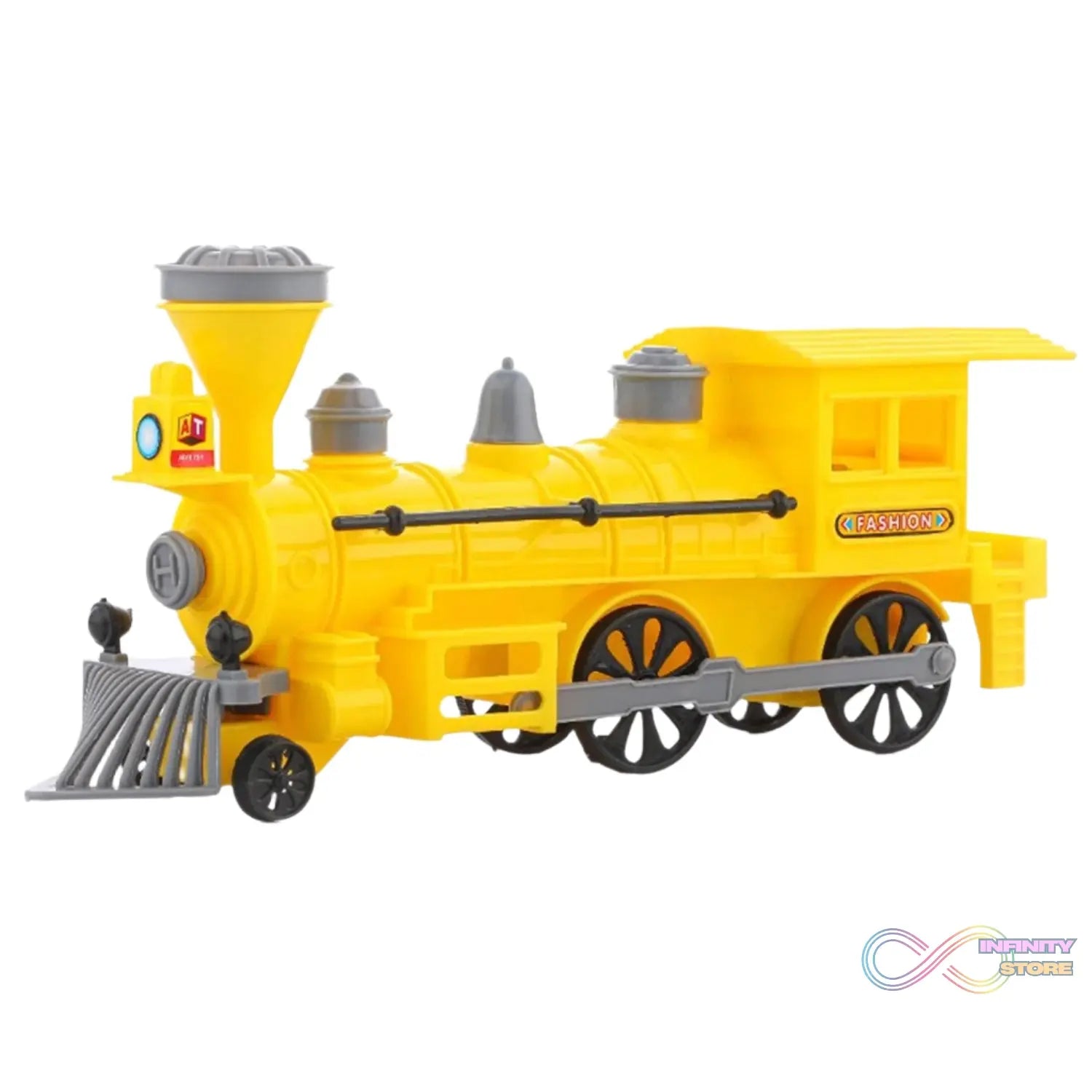 Pull and Go Train with Light Plastic String Pull Back Train (1 Pc / Mix Color) - infinityexculsivestore.com